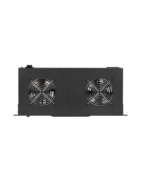 Panel wentylacyjny 1U do szaf RACK 19" z termostatem LCD | Akcesoria do szaf RACK | ODEL.PL