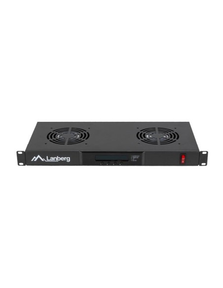 Panel wentylacyjny 1U do szaf RACK 19" z termostatem LCD | Akcesoria do szaf RACK | ODEL.PL