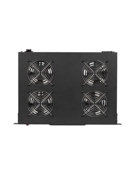 Panel wentylacyjny 1U do szaf RACK 19" z termostatem LCD | Akcesoria do szaf RACK | ODEL.PL
