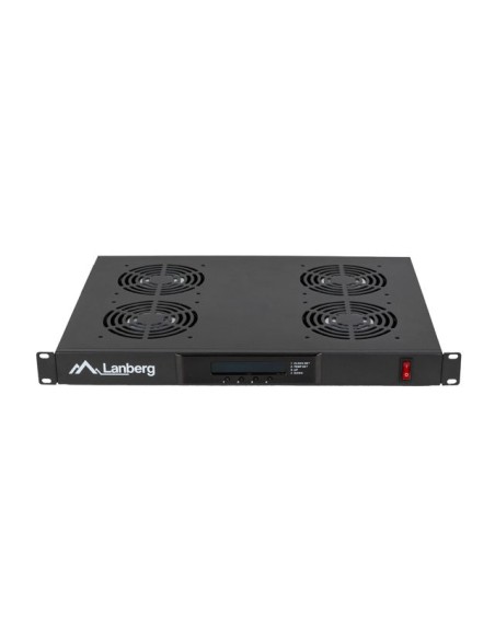Panel wentylacyjny 1U do szaf RACK 19" z termostatem LCD | Akcesoria do szaf RACK | ODEL.PL