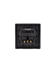 Gniazdo podtynkowe 230V z 2x USB 2.1A Schuko czarne | Osprzęt elektryczny | ODEL.PL 2