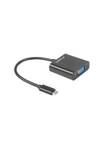 Adapter USB-C 3.1 do VGA na kablu 15cm czarny | Adaptery wideo | ODEL.PL