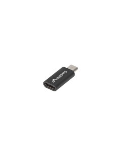 Adapter USB-C (gniazdo) 2.0 do USB Micro (wtyk) czarny | Adaptery USB | ODEL.PL