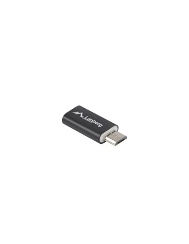 Adapter USB-C (gniazdo) 2.0 do USB Micro (wtyk) czarny | Adaptery USB | ODEL.PL