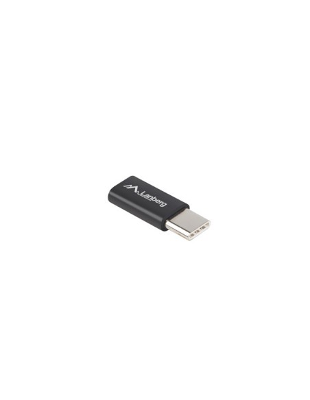 Adapter USB-C (wtyk) 2.0 do USB Micro (gniazdo) czarny | Adaptery USB | ODEL.PL