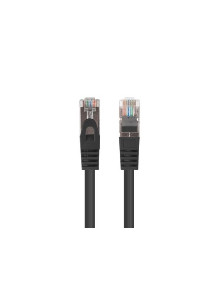 Patchcord ekranowany Kat.6 FTP 0,25m czarny | Kable sieciowe | ODEL.PL