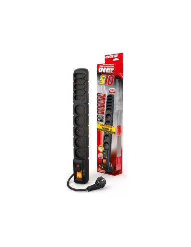 Listwa zasilająca Acar S10 5m 5 gniazd Euro czarna | Listwy zasilające | ODEL.PL