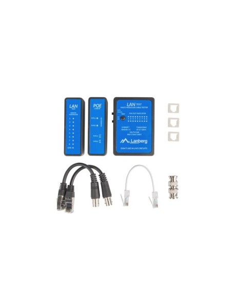 Tester przewodów LAN z PoE (RJ45, RJ11, Coaxial) | Narzędzia sieciowe | ODEL.PL