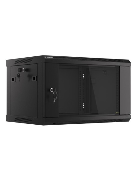 Szafa rackowa wisząca 19" 6U 600x450 czarna | Szafy serwerowe | ODEL.PL