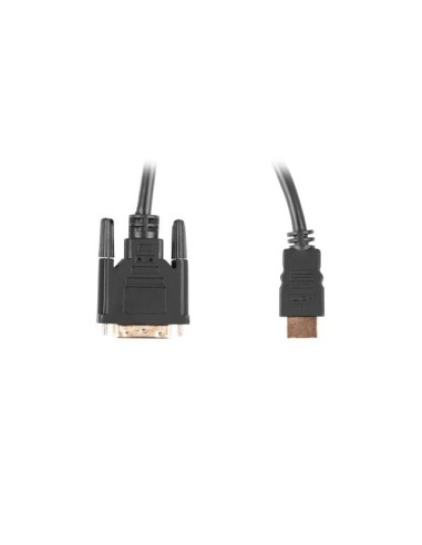 Kabel HDMI (wtyk) do DVI-D (wtyk)(24+1), 3 m, 4K 30Hz, Dual Link, pozłacane styki, czarny
