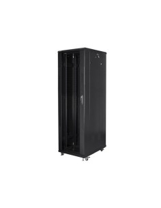 Szafa serwerowa stojąca 19" 42U, 600x1000 mm, czarna (do samodzielnego montażu)