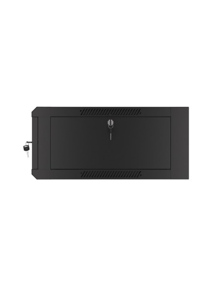 Szafa rackowa wisząca 19" 4U, 600 mm, szybki montaż, czarna (do samodzielnego montażu)