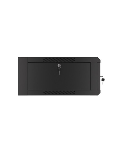 Szafa rackowa wisząca 19" 4U, 600 mm, szybki montaż, czarna (do samodzielnego montażu)