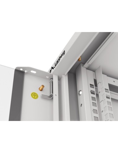 Szafa rackowa wisząca 19" 4U, 600 mm, szybki montaż, szara (do samodzielnego montażu)