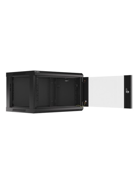 Szafa rackowa wisząca 19" 6U 600x450 czarna | Szafy serwerowe | ODEL.PL