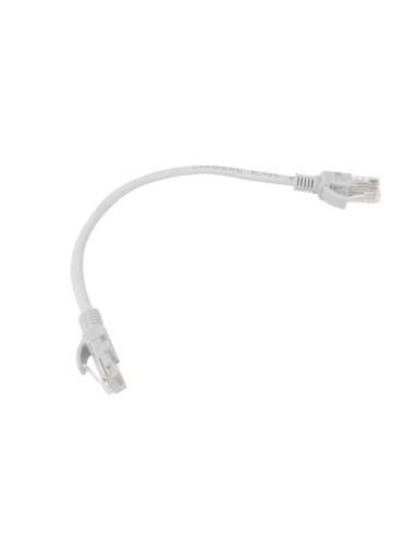 Zestaw kabli sieciowych Patchcord Kat.6 UTP, 0,25 m, szary (testowany Fluke) 10-pak