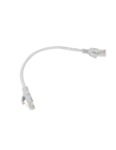 Zestaw kabli sieciowych Patchcord Kat.6 UTP, 0,25 m, szary (testowany Fluke) 10-pak