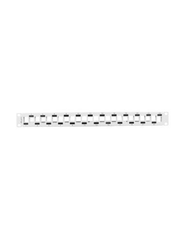 Patch panel pusty 24-portowy 1U 19" naprzemienny szary | Osprzęt sieciowy | ODEL.PL