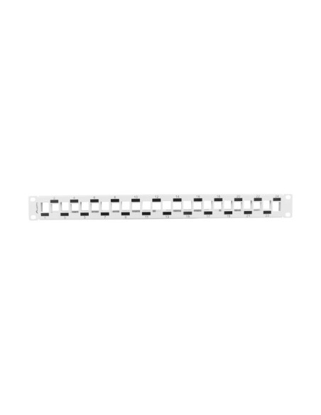 Patch panel pusty 24-portowy 1U 19" naprzemienny szary | Osprzęt sieciowy | ODEL.PL