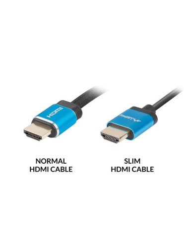 Kabel HDMI V2.0 4K 0,5m slim czarny | Kable wideo | ODEL.PL