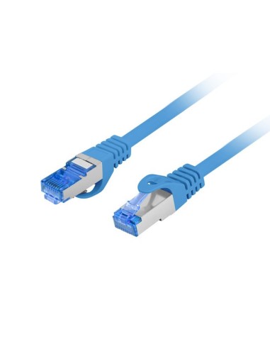 Patchcord ekranowany S/FTP Kat.6A LSZH CCA 0,5m niebieski | Kable sieciowe | ODEL.PL