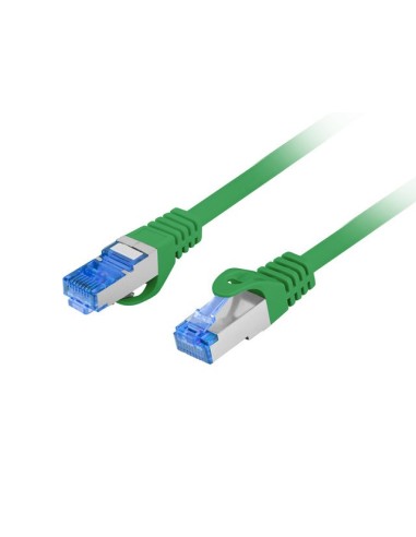 Patchcord ekranowany S/FTP Kat.6A LSZH CCA 0,5m zielony | Kable sieciowe | ODEL.PL
