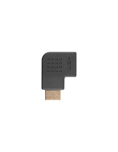 Adapter HDMI (wtyk) do HDMI (gniazdo), kątowy (lewy), czarny | Adaptery wideo | ODEL.PL