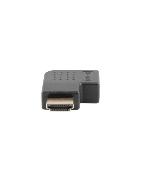 Adapter HDMI (wtyk) do HDMI (gniazdo), kątowy (lewy), czarny | Adaptery wideo | ODEL.PL