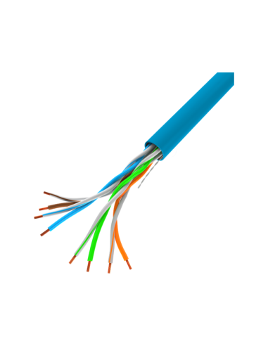 Kabel sieciowy LAN UTP Kat.5e, 305 m, drut, CU, niebieski (testowany Fluke) | Kable sieciowe | ODEL.PL