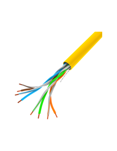 Kabel sieciowy LAN UTP 100Mb/s, 305 m, drut, CCA, żółty | Kable sieciowe | ODEL.PL 2
