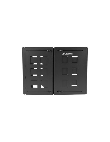 Uchwyt ścienny do szaf rack 19" 8U, 497x400/240 mm, czarny | Akcesoria do szaf RACK | ODEL.PL