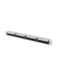Patch panel 24-portowy 1U 19" Kat.6A UTP, szary | Osprzęt sieciowy | ODEL.PL