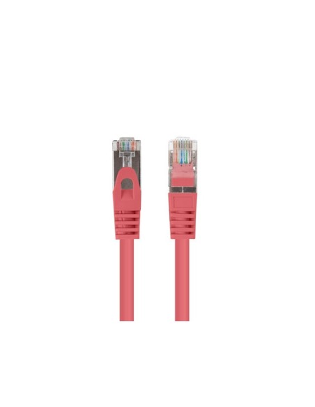Ekranowany kabel sieciowy Patchcord Kat.6 FTP, 0,25 m, czerwony (testowany Fluke) | Kable sieciowe | ODEL.PL