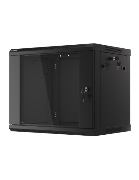 Szafa rackowa wisząca 19" 9U 600x450 czarna | Szafy serwerowe | ODEL.PL