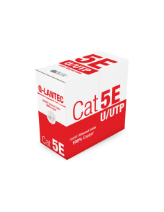 Kabel U/UTP kat.5e, sieciowy, skrętka, PVC, Eca 4PR, 1Gb/s, gwarancja 10 lat, szary, Q-LANTEC 305m