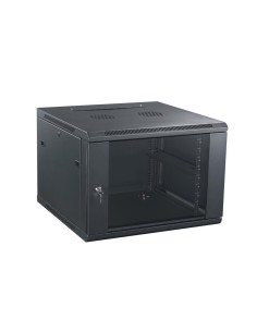 GT Networks Szafa 19” StandardLINE wisząca 6U 600/450mm (drzwi blacha-szkło; boki demontowalne) czarna