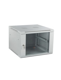 GT Networks Szafa 19” StandardLINE wisząca 9U 600/450mm (drzwi blacha-szkło; boki demontowalne) szara