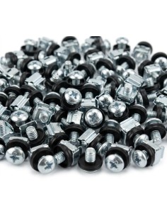 GT Networks Śruba montażowa M6 komplet 50szt srebrna