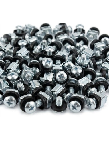 GT Networks Śruba montażowa M6 komplet 50szt srebrna