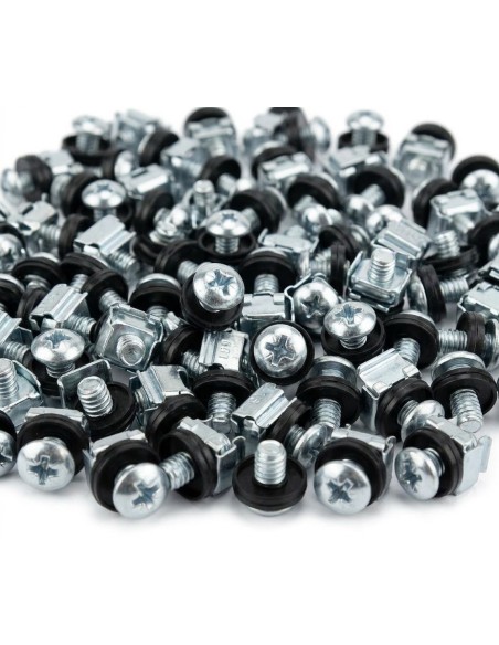 GT Networks Śruba montażowa M6 komplet 50szt srebrna