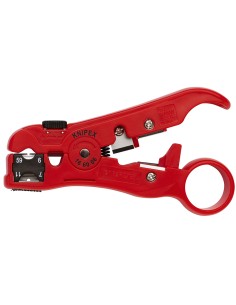 Ściągacz izolacji z kabli koncentrycznych oraz teleinformatycznych 125mm KNIPEX