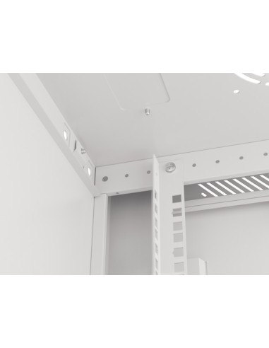 Szafa rackowa wisząca 19" 12U 600x450 szara | Szafy serwerowe | ODEL.PL