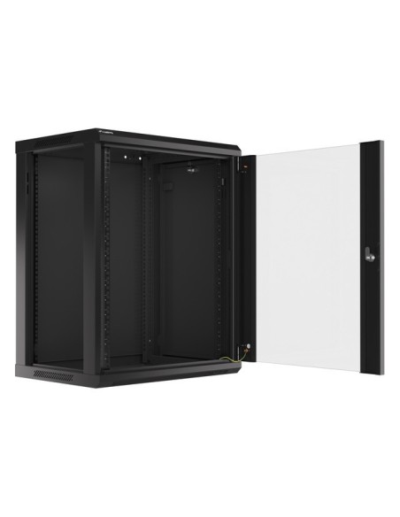 Szafa rackowa wisząca 19" 15U 600x450 czarna | Szafy serwerowe | ODEL.PL