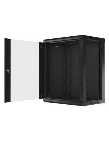 Szafa rackowa wisząca 19" 15U 600x450 czarna | Szafy serwerowe | ODEL.PL