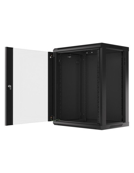 Szafa rackowa wisząca 19" 15U 600x450 czarna | Szafy serwerowe | ODEL.PL