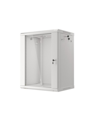 Szafa rackowa wisząca 19" 15U 600x450 szara | Szafy serwerowe | ODEL.PL