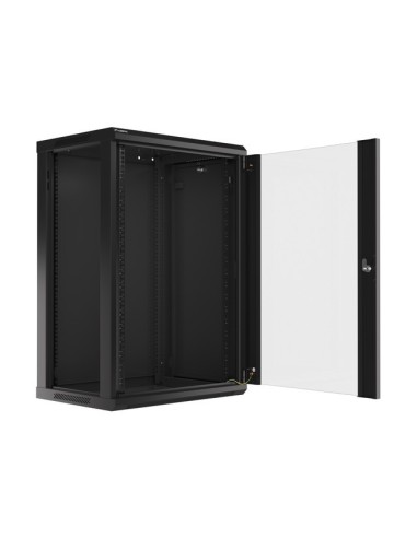 Szafa rackowa wisząca 19" 18U 600x450 czarna | Szafy serwerowe | ODEL.PL