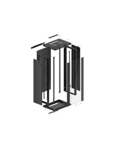 Szafa rackowa wisząca 19" 27U 600x450 czarna | Szafy serwerowe | ODEL.PL 2