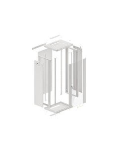 Szafa rackowa wisząca 19" 27U 600x450 szara | Szafy serwerowe | ODEL.PL 2