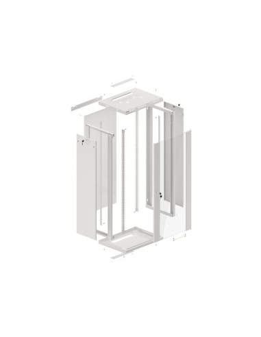 Szafa rackowa wisząca 19" 27U 600x450 szara | Szafy serwerowe | ODEL.PL
